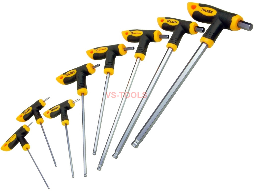 8pcs Hex Hexagon THandle CRV Screwdrivers H2 H2.5 H3 H4